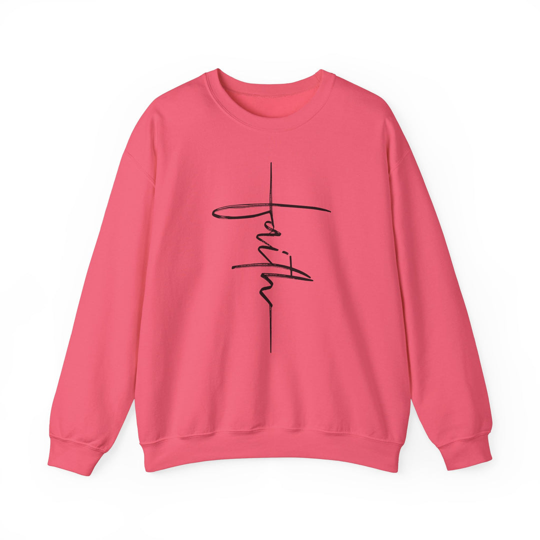 Faith Cross - Unisex Heavy Blend™ Crewneck Sweatshirt
