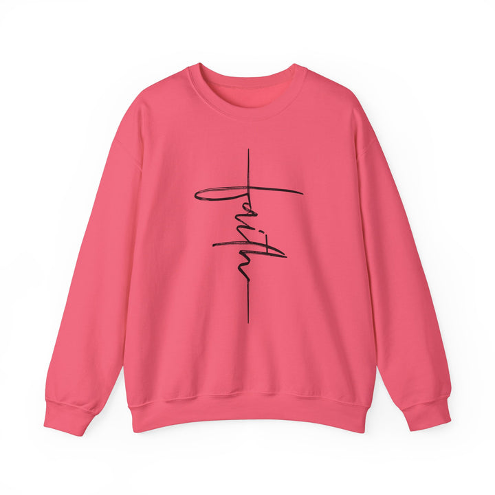 Faith Cross - Unisex Heavy Blend™ Crewneck Sweatshirt