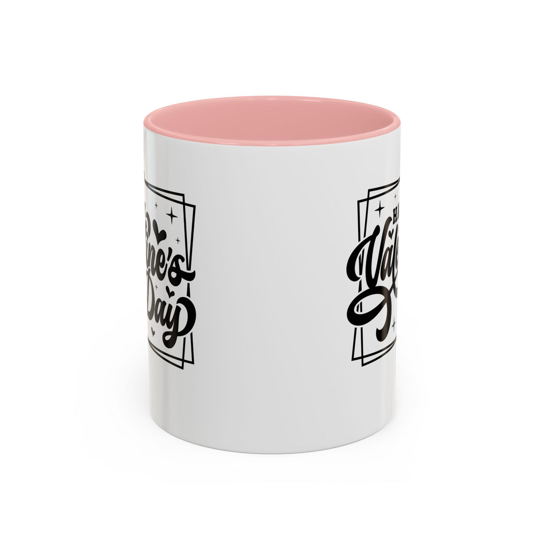Happy Valentine's Day W/Hearts - Accent Coffee Mug (11, 15oz)