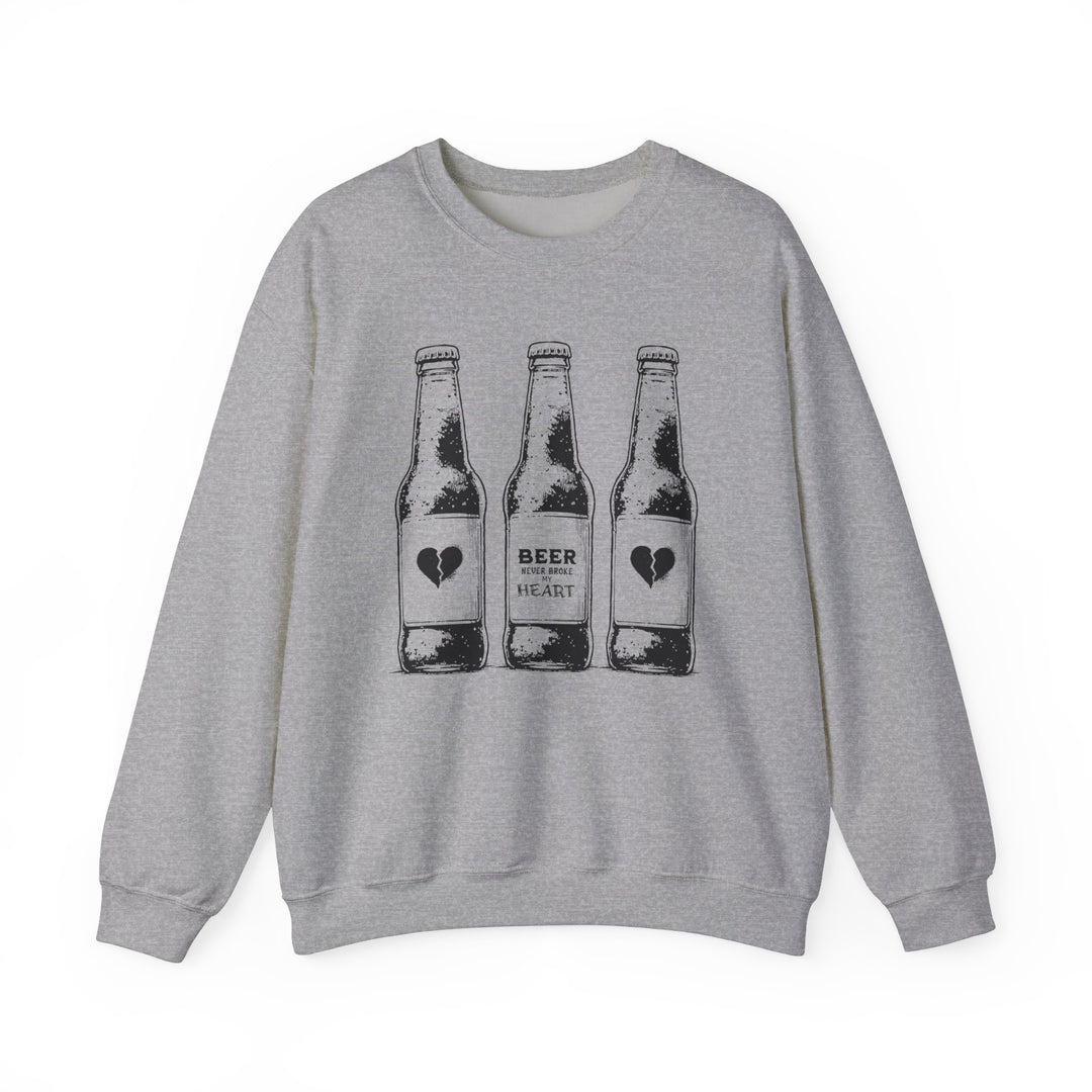 Beer Never Broke My Heart -Unisex Heavy Blend™ Crewneck Sweatshirt