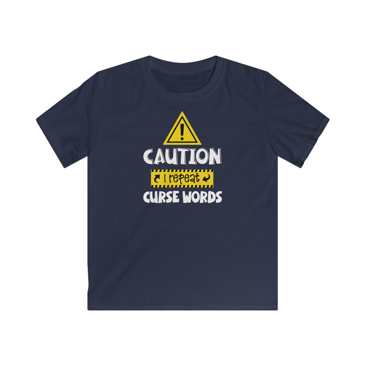 Caution - Kids Softstyle Tee