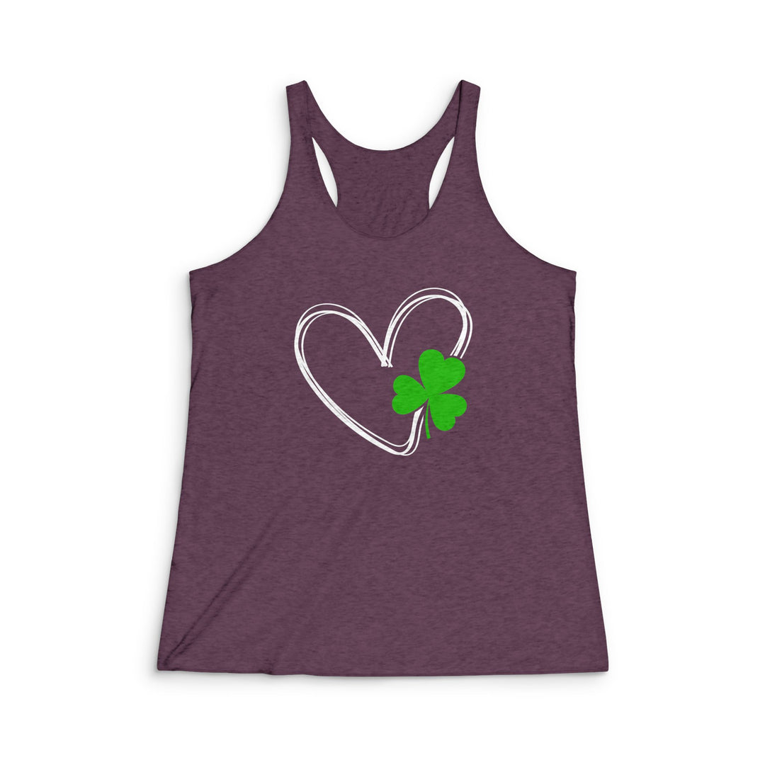 Heart & Clover - Women's Tri-Blend Racerback Tank