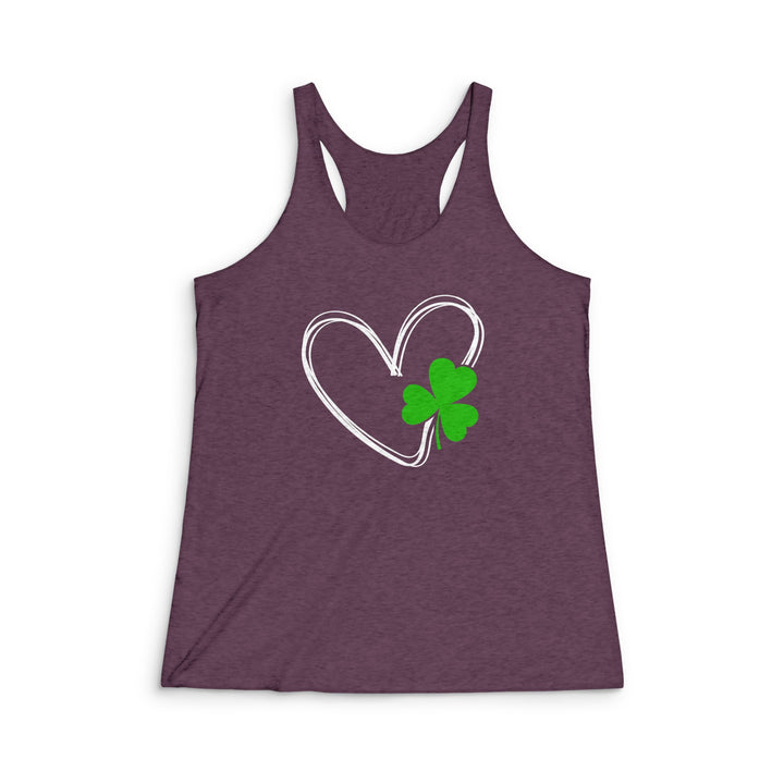 Heart & Clover - Women's Tri-Blend Racerback Tank