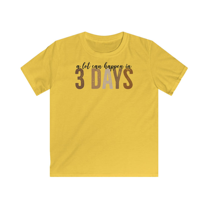 3 Days - Kids Softstyle Tee
