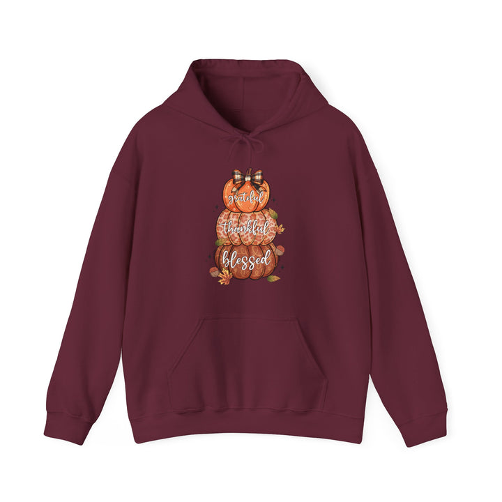 Grateful Thankful Blessed Pumpkins - Unisex Heavy Blend™ Hooded Sweatshirt
