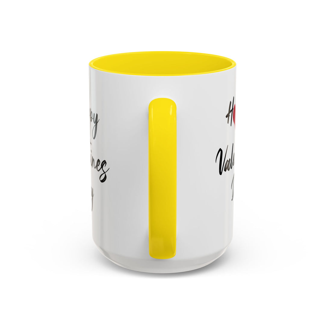 Happy Valentines Day - Accent Coffee Mug (11, 15oz)