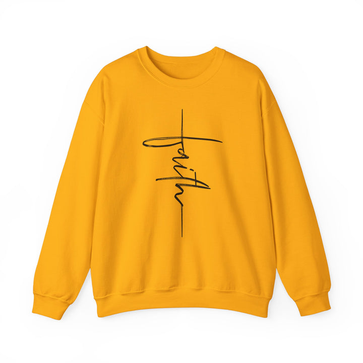 Faith Cross - Unisex Heavy Blend™ Crewneck Sweatshirt