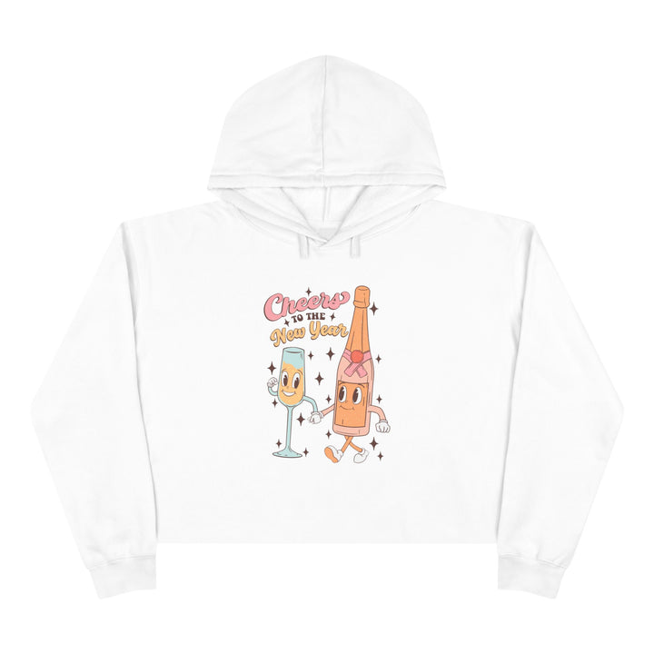 Cheers To The New Year - Crop Hoodie