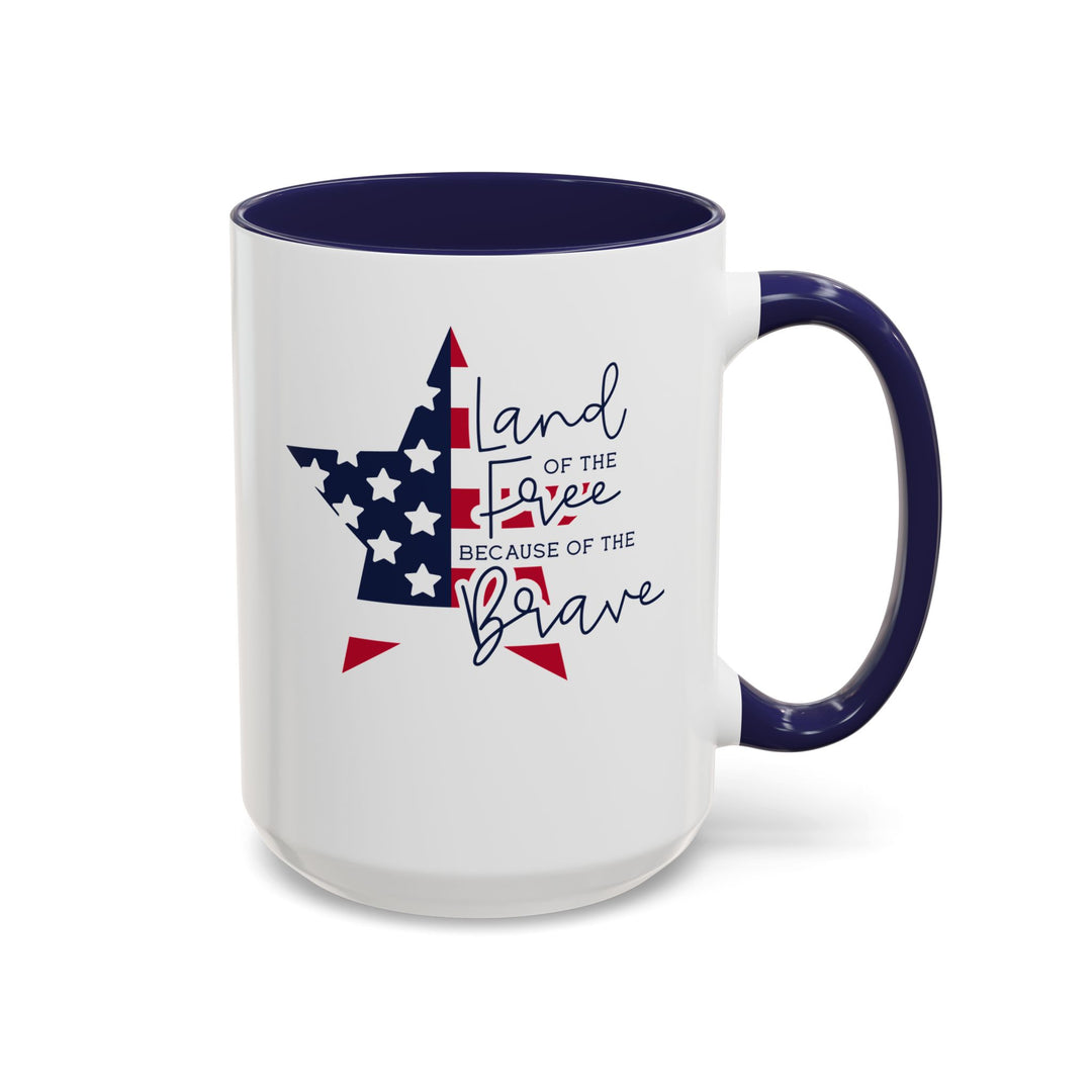 Land Of The Free - Accent Coffee Mug (11, 15oz)