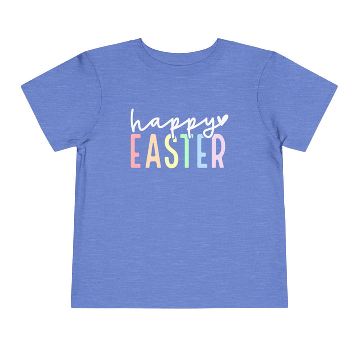 Pastel Happy Easter - Toddler Short Sleeve Tee