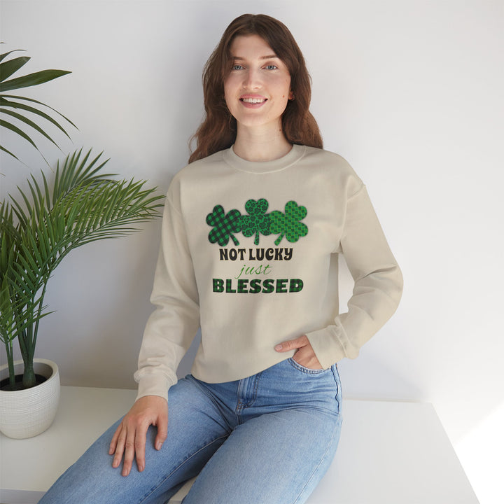 Not Lucky Just Blessed - Unisex Heavy Blend™ Crewneck Sweatshirt