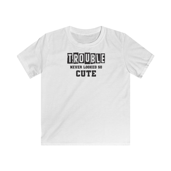 Trouble Never Looked So Cute - Kids Softstyle Tee