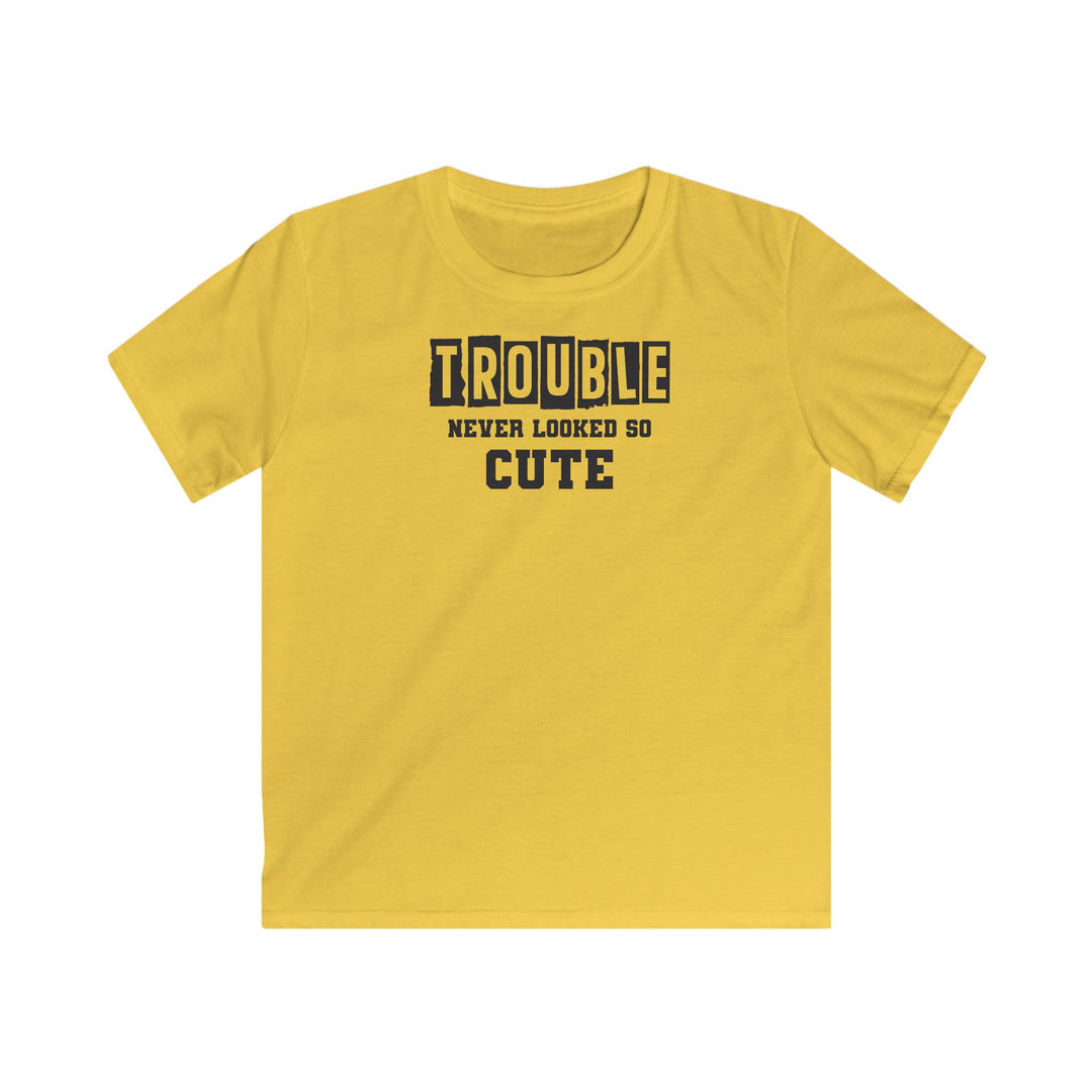Trouble Never Looked So Cute - Kids Softstyle Tee