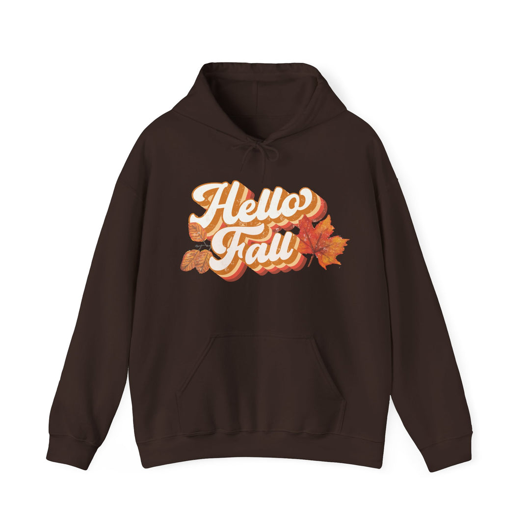 Retro Hello Fall - Unisex Heavy Blend™ Hooded Sweatshirt