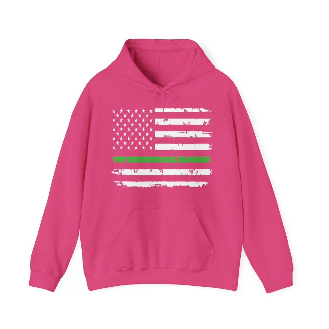 Green Line Flag - Unisex Heavy Blend™ Hooded Sweatshirt