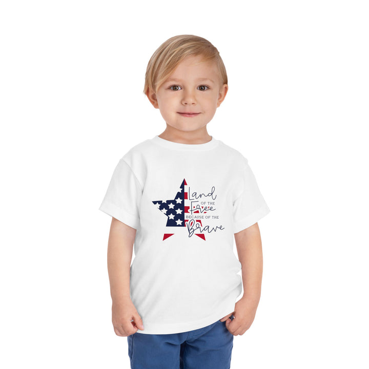 Land Of The Free - Toddler Short Sleeve Tee