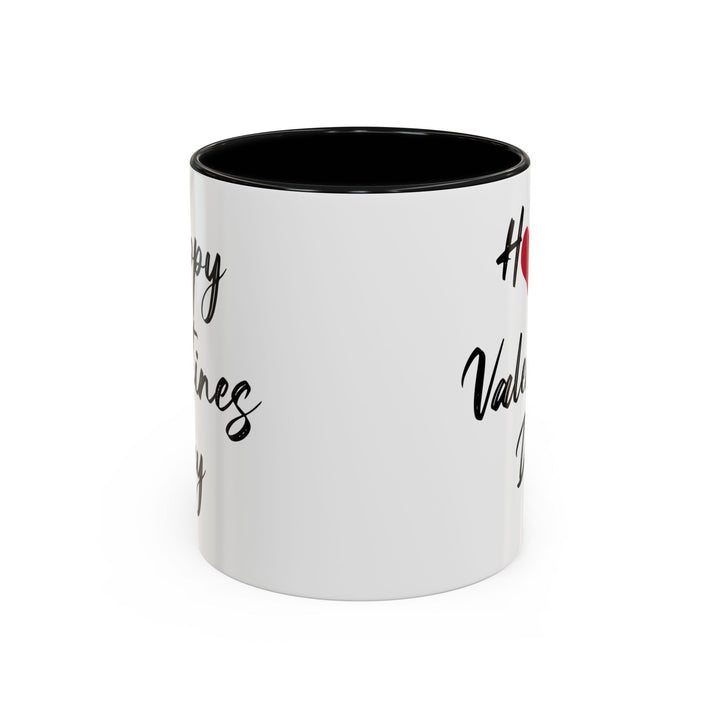 Happy Valentines Day - Accent Coffee Mug (11, 15oz)