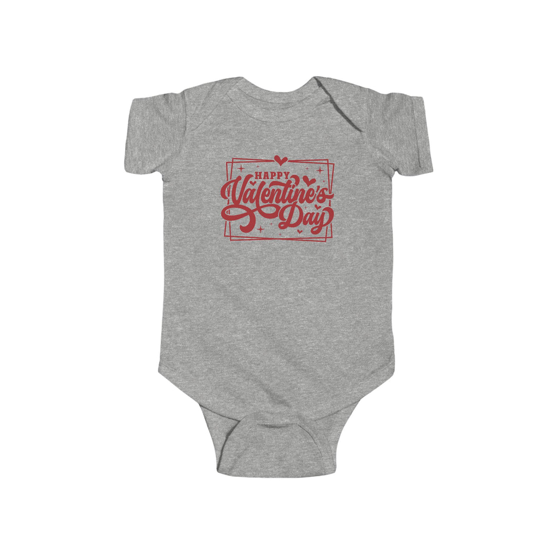 Happy Valentine's Day W/Hearts - Infant Fine Jersey Bodysuit