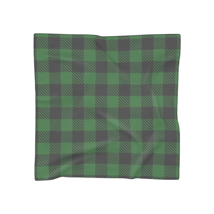 Green Plaid - Poly Scarf