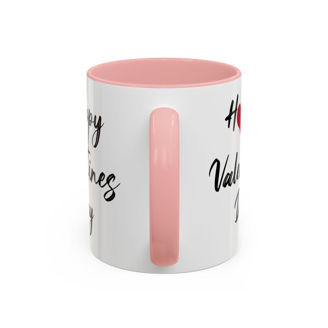 Happy Valentines Day - Accent Coffee Mug (11, 15oz)
