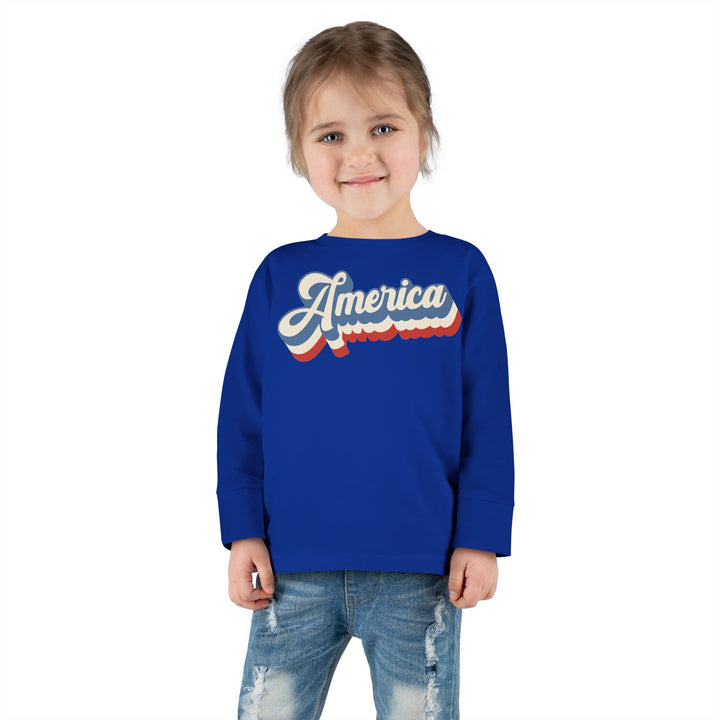 Retro America - Toddler Long Sleeve Tee