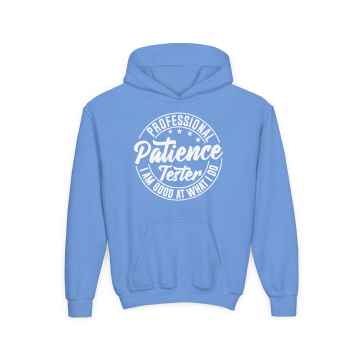 Professional Patience Tester - Youth Heavy Blend Hooded Sweatshirt