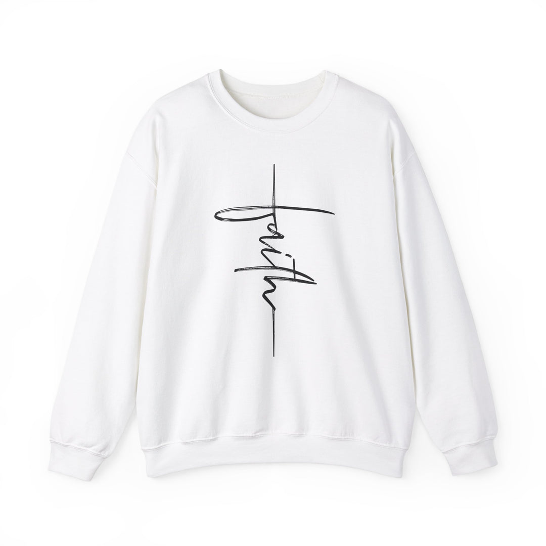 Faith Cross - Unisex Heavy Blend™ Crewneck Sweatshirt