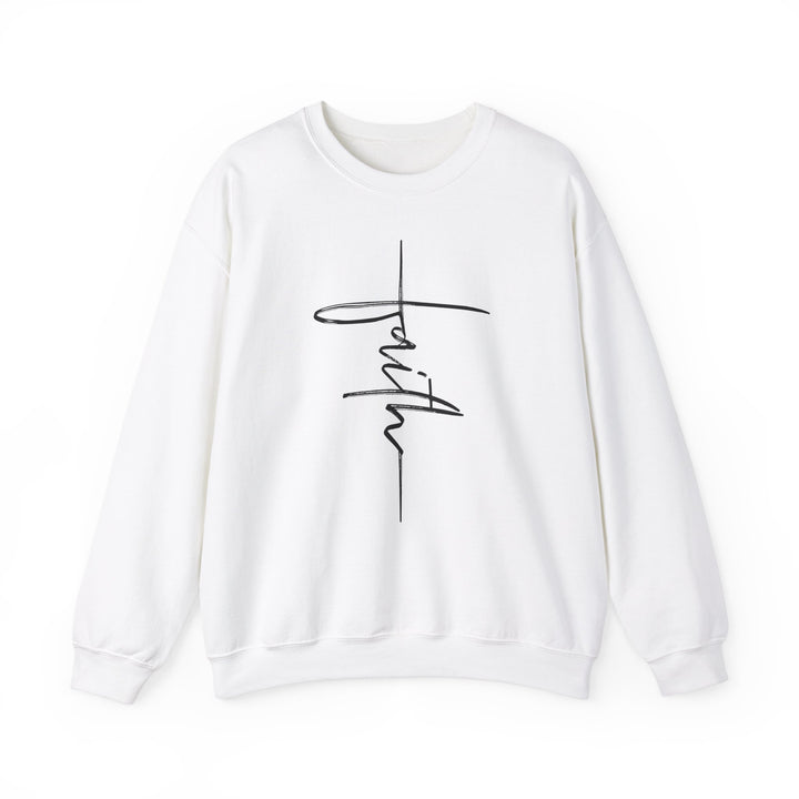 Faith Cross - Unisex Heavy Blend™ Crewneck Sweatshirt