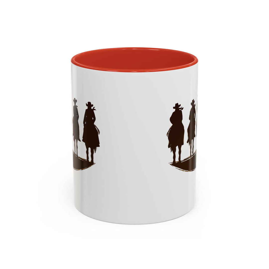 Cowboy Silhouette - Accent Coffee Mug (11, 15oz)