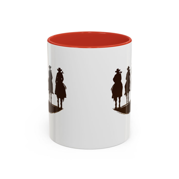 Cowboy Silhouette - Accent Coffee Mug (11, 15oz)