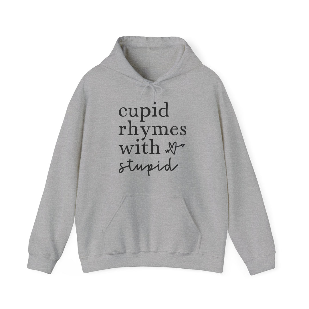 Cupid Rhymes With Stupid - Unisex Heavy Blend™ Hooded Sweatshirt