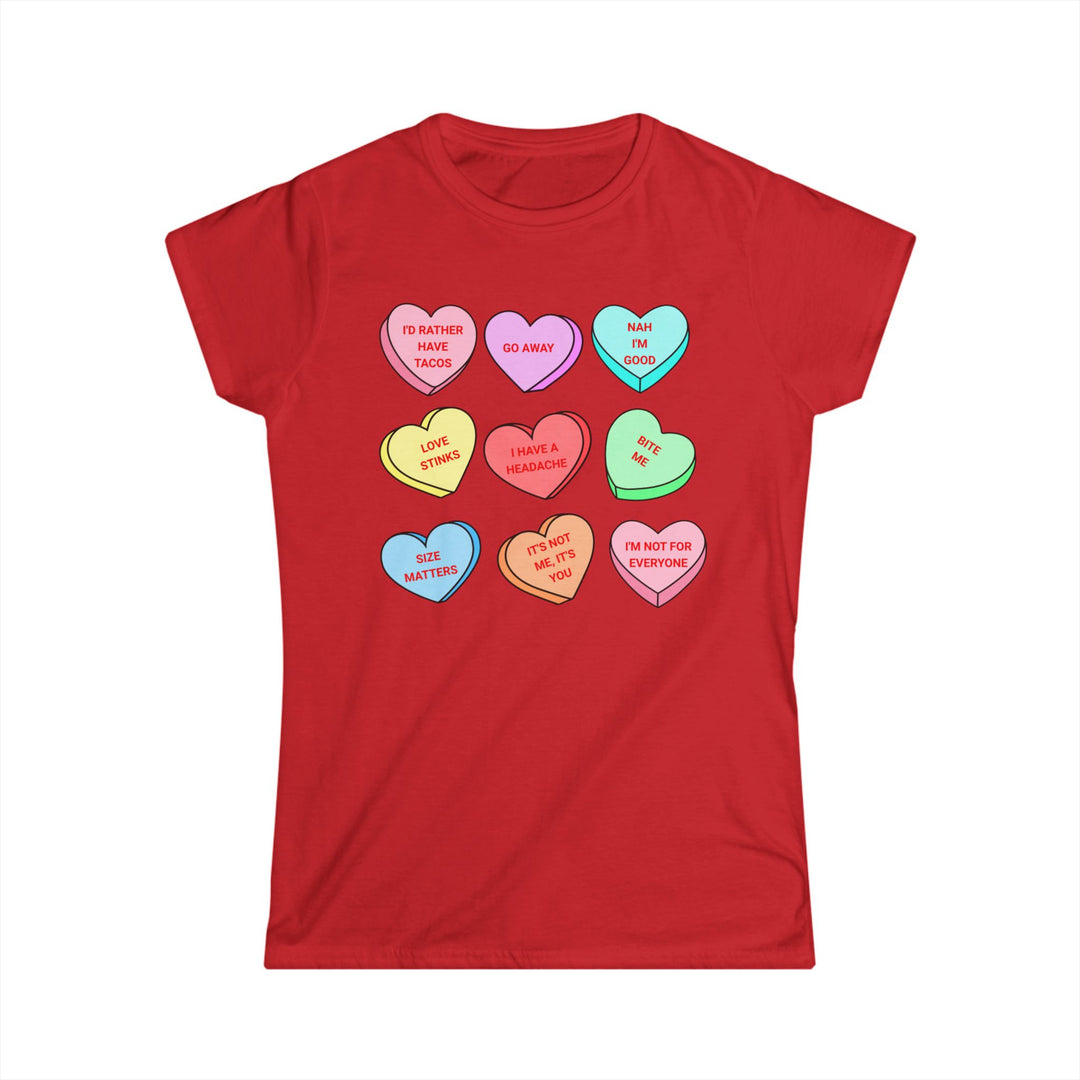 Conversation Hearts -Women's Softstyle Tee
