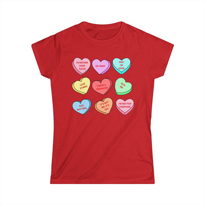 Conversation Hearts -Women's Softstyle Tee