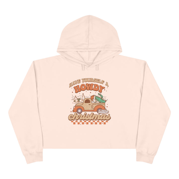 Howdy Christmas - Crop Hoodie