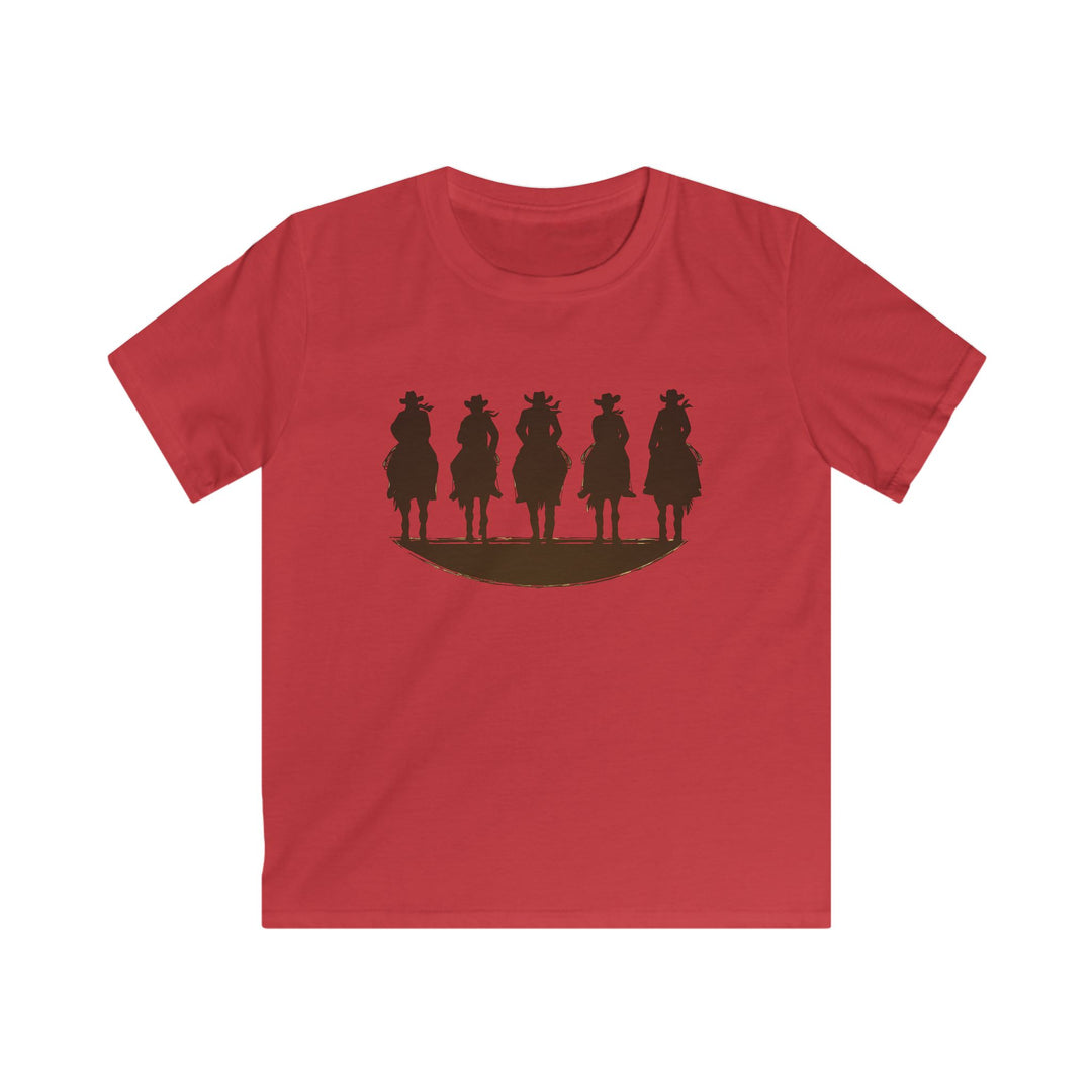 Cowboy Silhouette - Kids Softstyle Tee