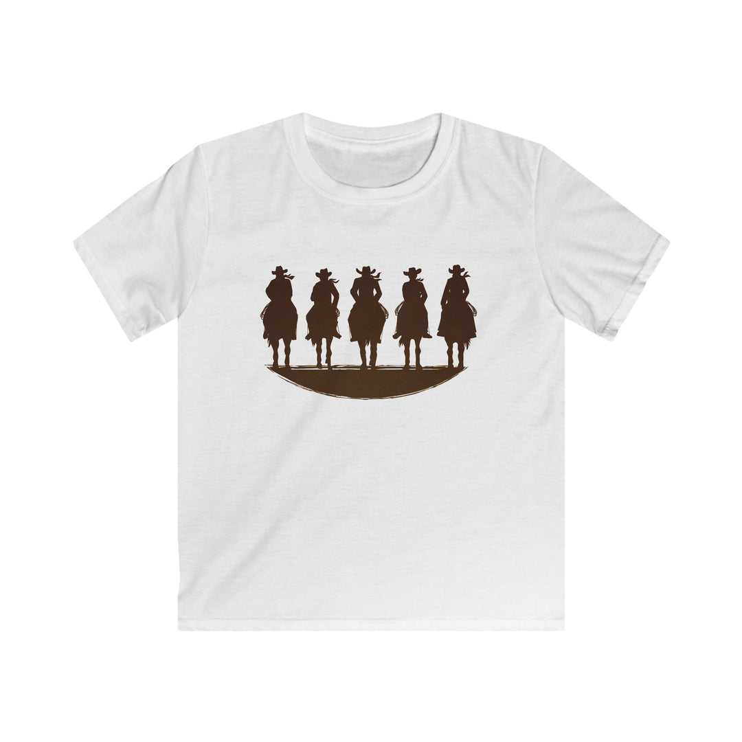 Cowboy Silhouette - Kids Softstyle Tee
