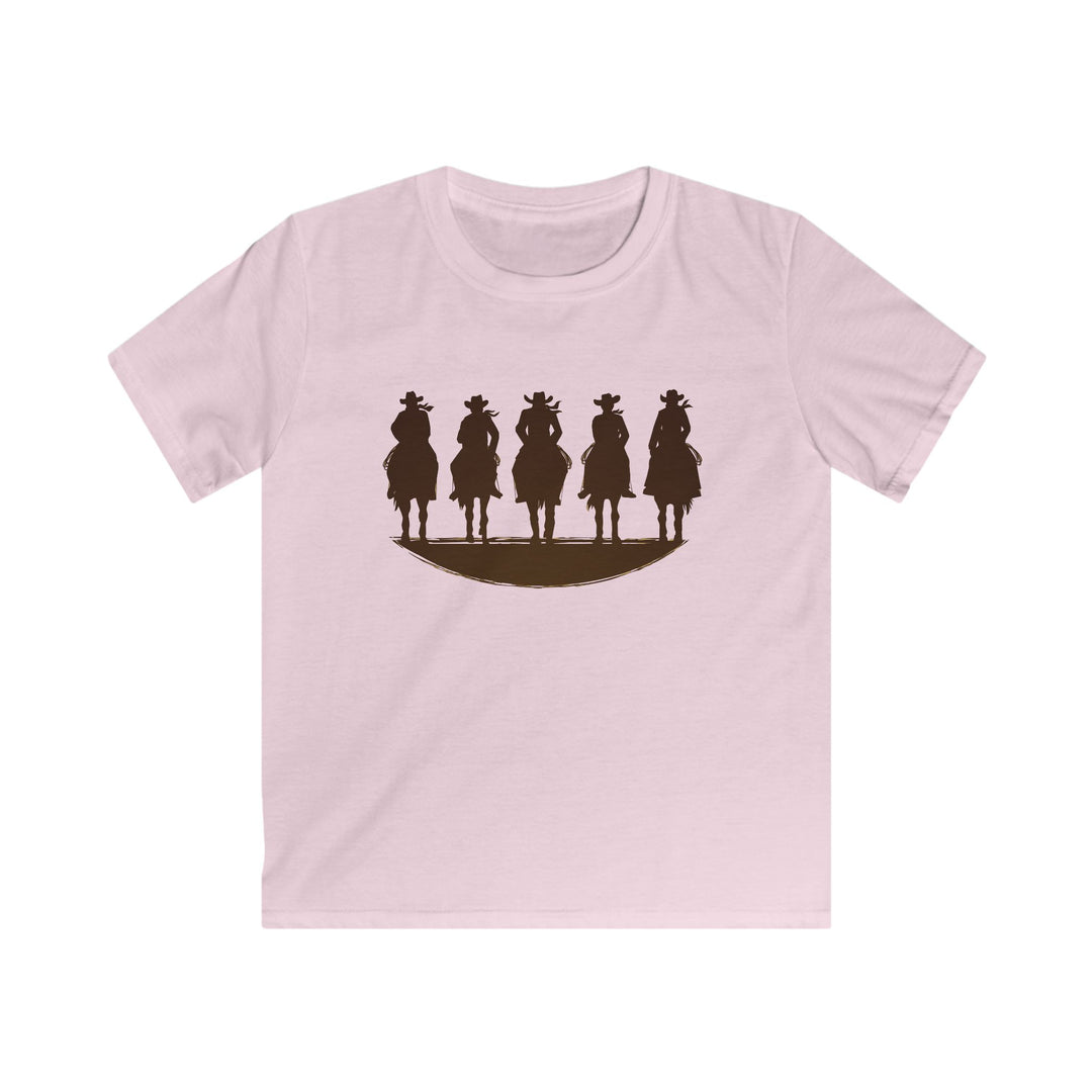 Cowboy Silhouette - Kids Softstyle Tee