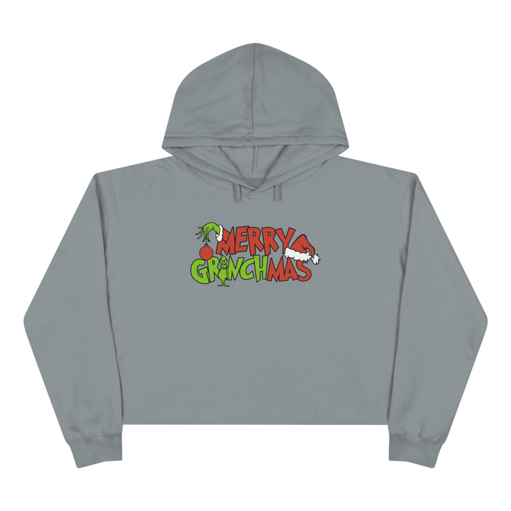 Merry Grinchmas - Crop Hoodie
