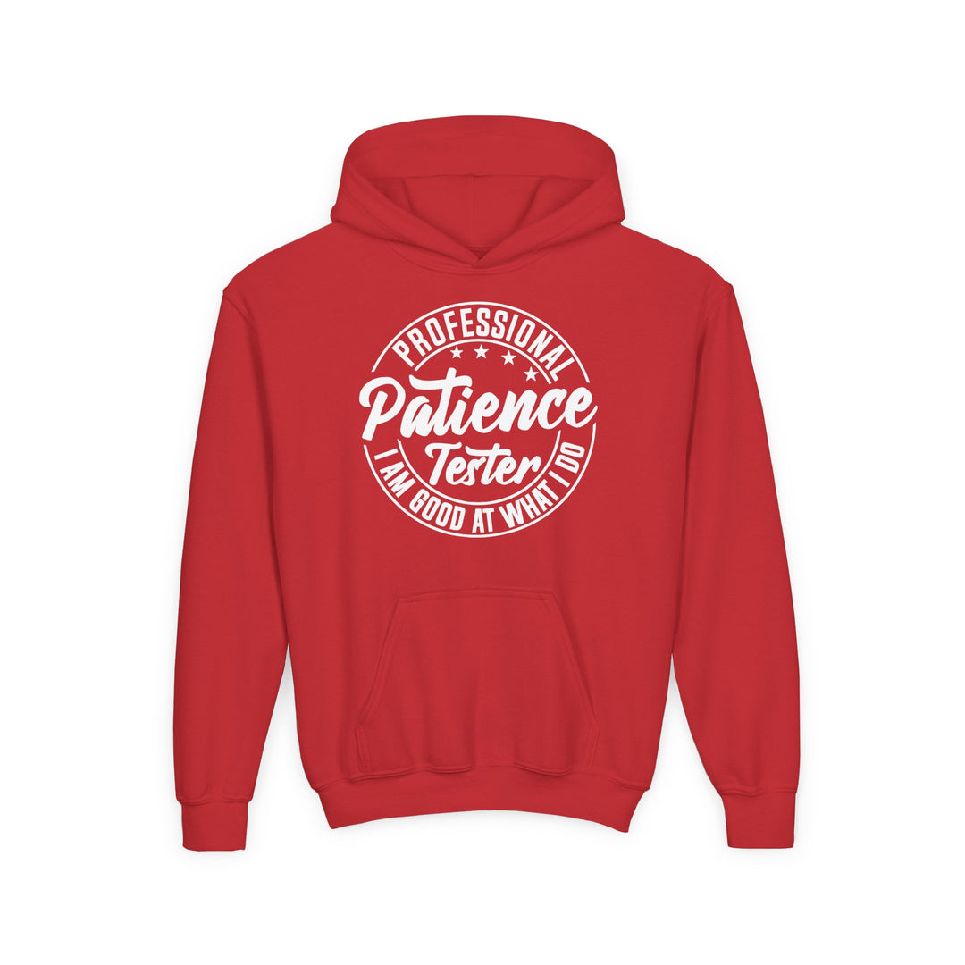 Professional Patience Tester - Youth Heavy Blend Hooded Sweatshirt
