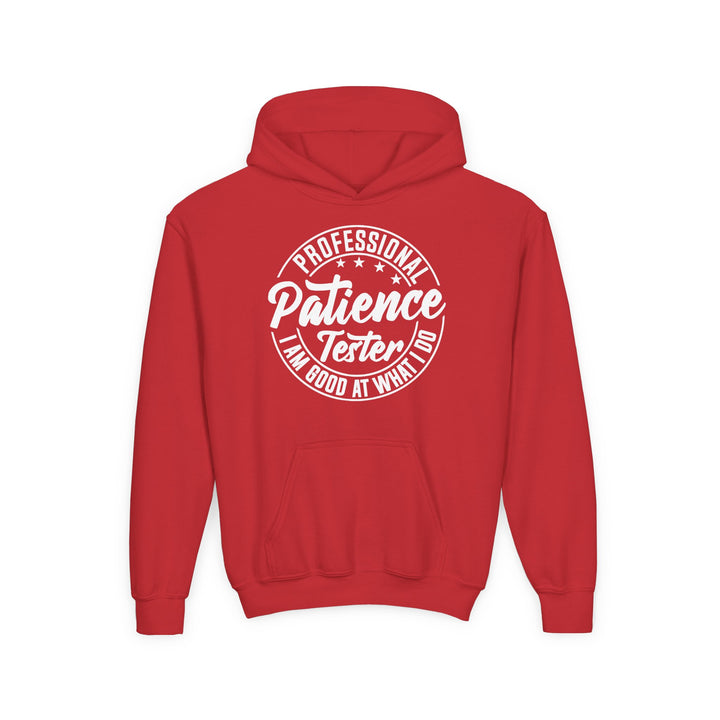 Professional Patience Tester - Youth Heavy Blend Hooded Sweatshirt