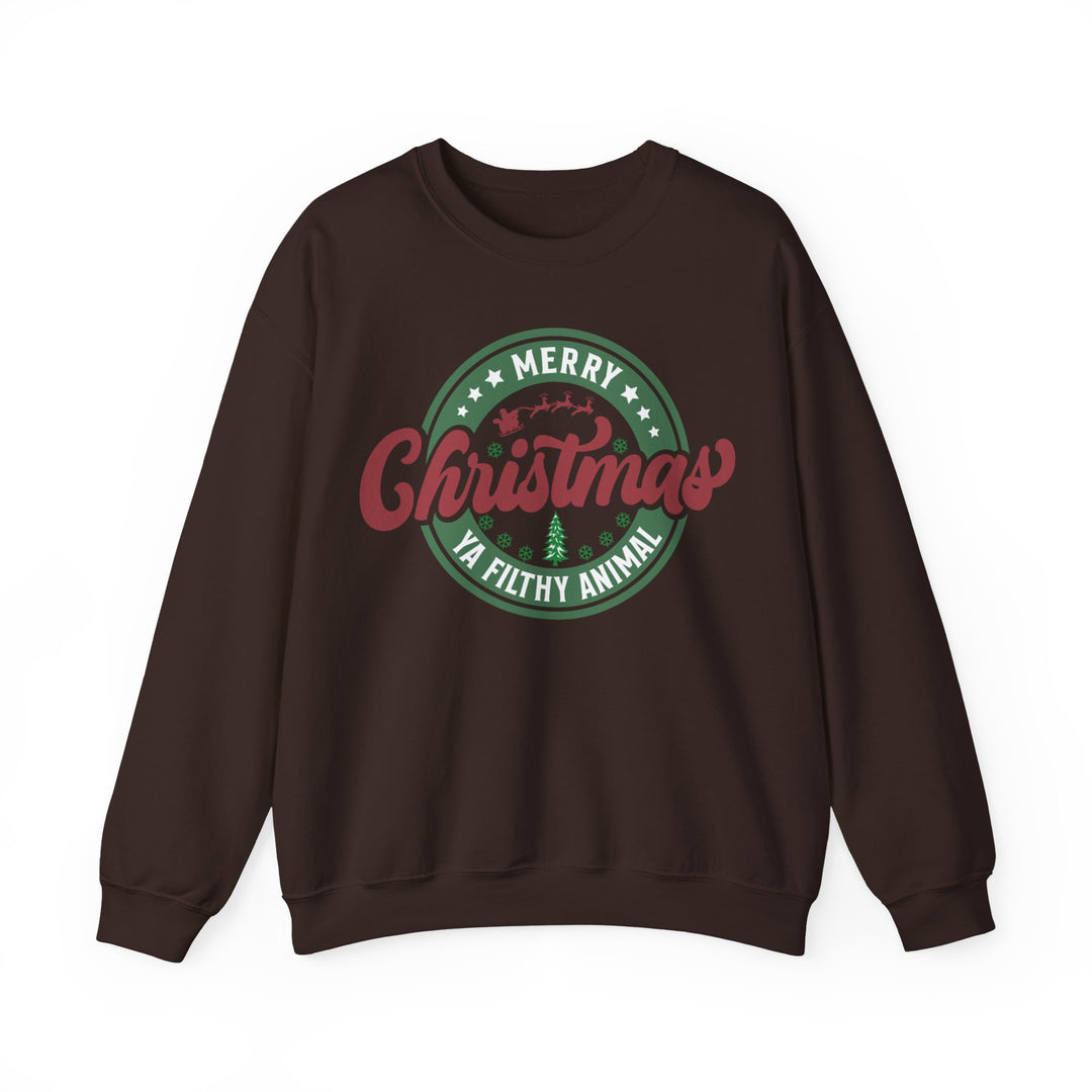 Merry Christmas Ya Filthy Animal - Unisex Heavy Blend™ Crewneck Sweatshirt