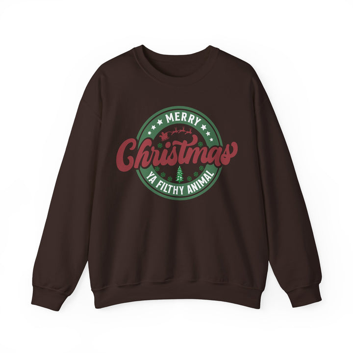Merry Christmas Ya Filthy Animal - Unisex Heavy Blend™ Crewneck Sweatshirt