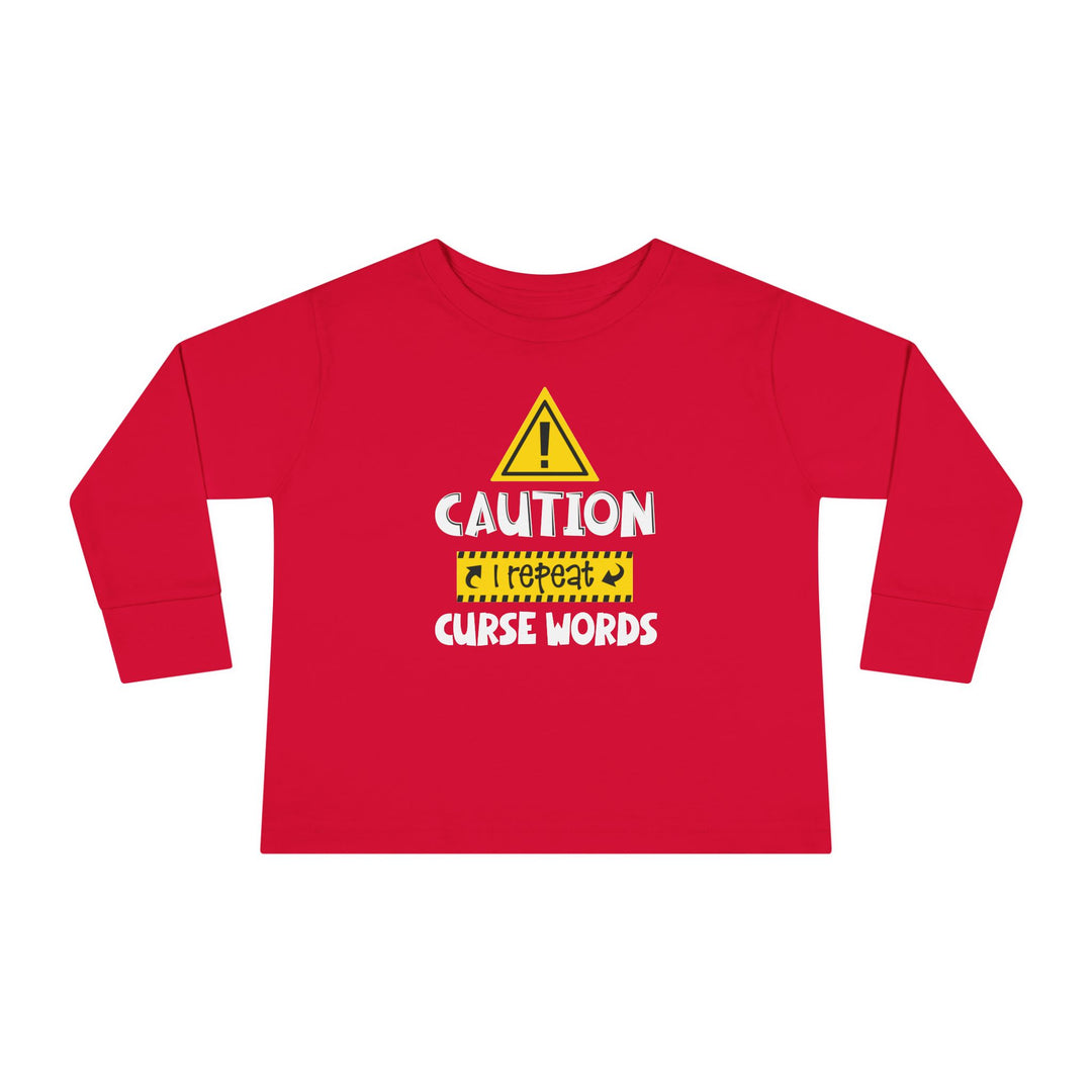 Caution - Toddler Long Sleeve Tee