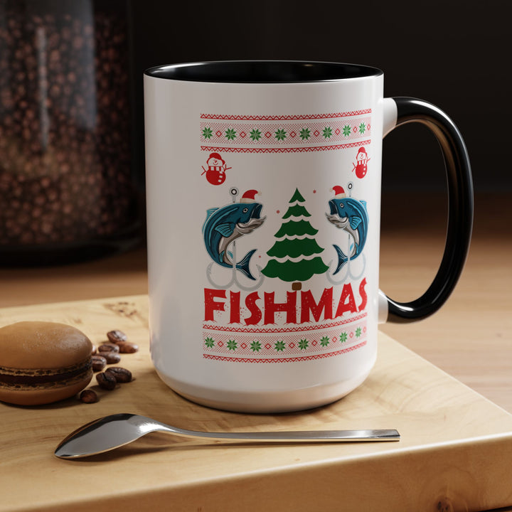 Merry Fishmas - Accent Coffee Mug (11, 15oz)