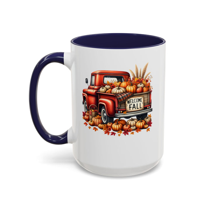 Welcome Fall - Accent Coffee Mug (11, 15oz)