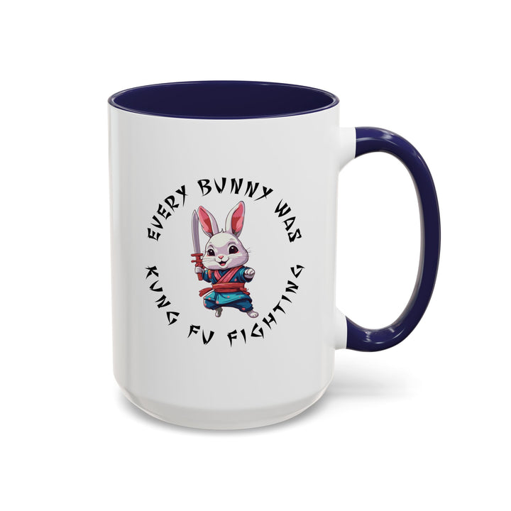Kung Fu Fighting - Accent Coffee Mug (11, 15oz)