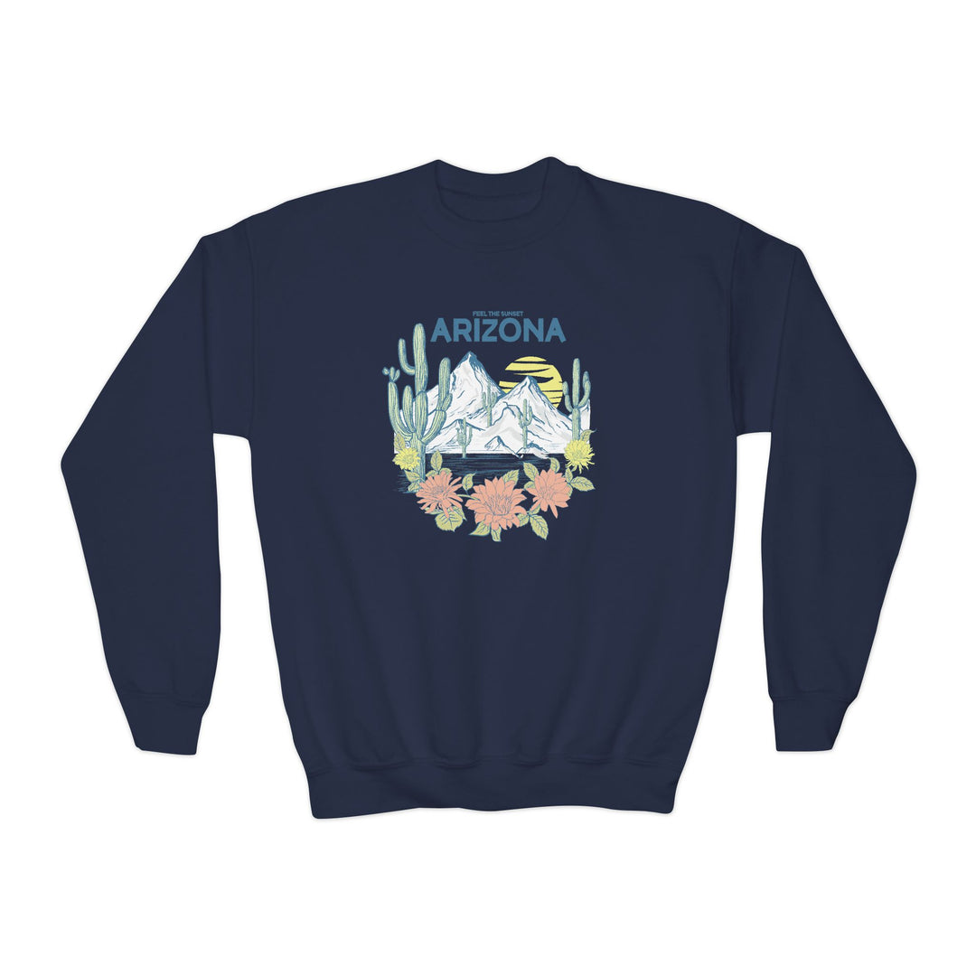 Feel The Sunset Arizona - Youth Crewneck Sweatshirt