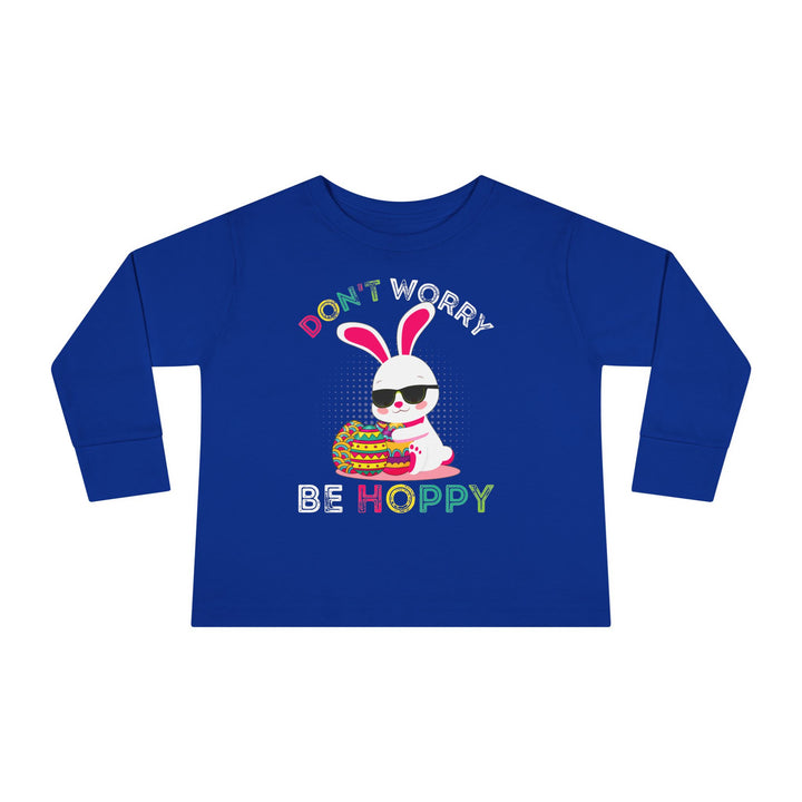 Don't Worry Be Hoppy - Toddler Long Sleeve Tee