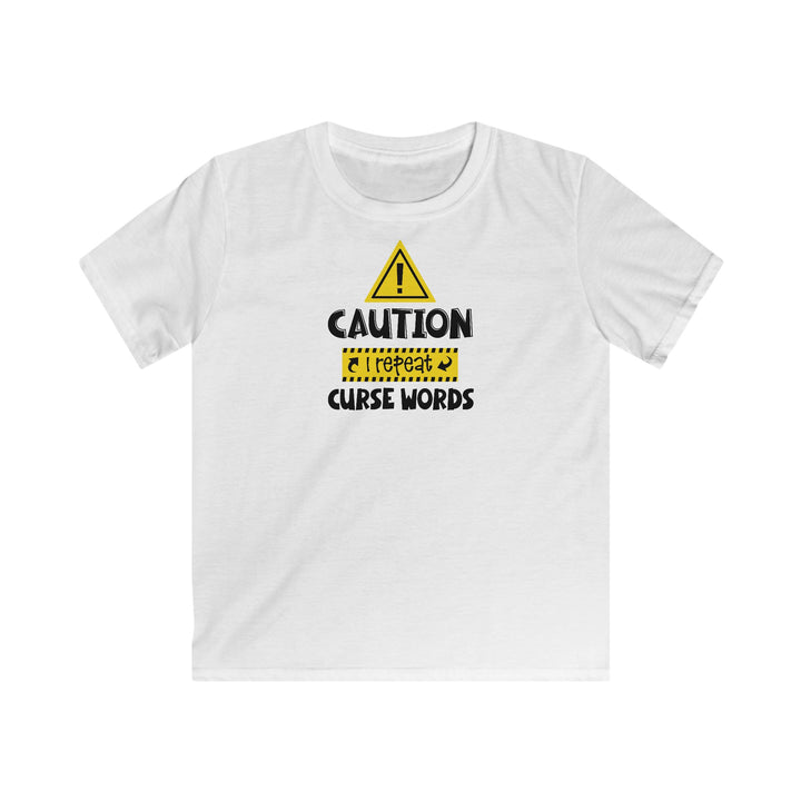 Caution - Kids Softstyle Tee