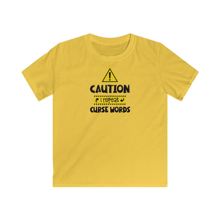 Caution - Kids Softstyle Tee